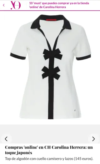 Jersey Carolina Herrera, S-36