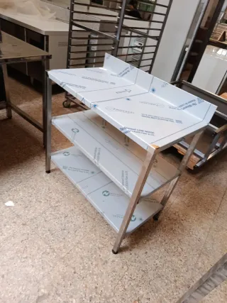 MESA ACERO INOXIDABLE DOBLE BALDA 658746091