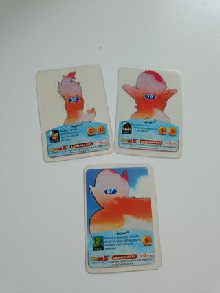 Lotto 8 Lamincards Dragon Ball Z Edibas Argento