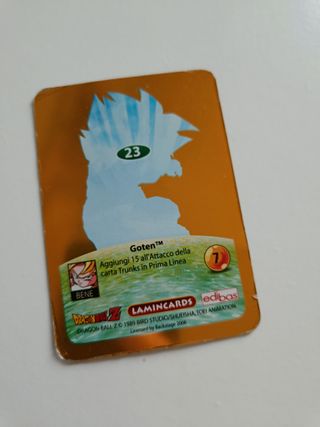 Lotto 8 Lamincards Dragon Ball Z Edibas Argento
