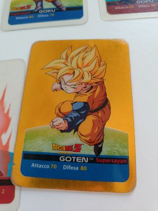 Lotto 8 Lamincards Dragon Ball Z Edibas Argento