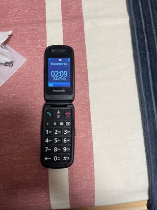 Teléfono Móvil Panasonic Tapa Negro
