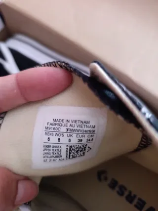 Zapatillas Converse All Star Negras Talla 39