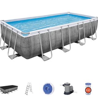 Bestway Piscina Rectangular 549x274x122 cm, Ratan