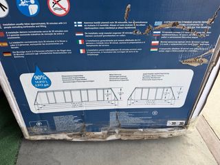 Bestway Piscina Rectangular 549x274x122 cm, Ratan