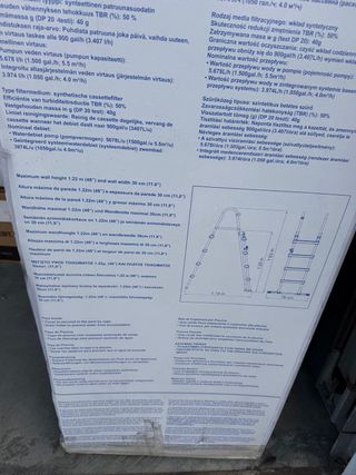 Bestway Piscina Rectangular 549x274x122 cm, Ratan