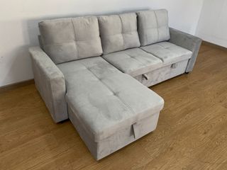 Sofá de 3 plazas 215cm moderno – Reversible y con almacenamiento