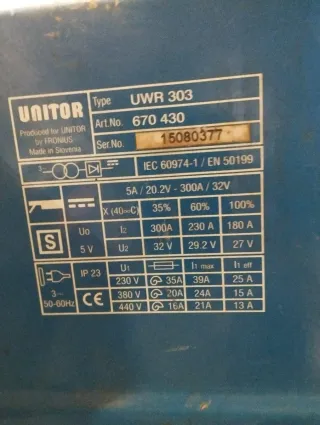 Soldadora Unitor UWR 303