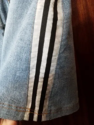 Conjunto falda vaquera y camiseta cebra