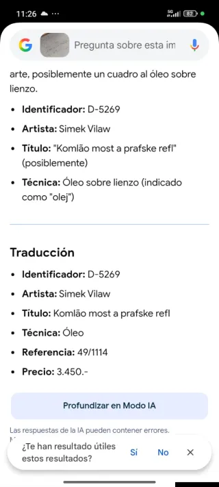 Cuadro Paisaje Urbano Praga Puente Carlos