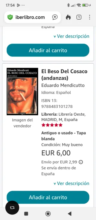 El beso del cosaco (Andanzas) (Spanish Edition)