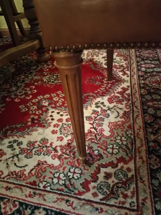 Sillón de escritorio piel marrón