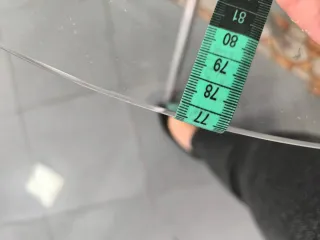 Mesa redonda cristal y metal