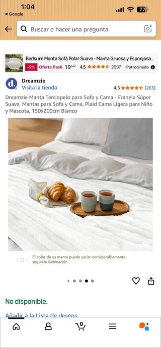 Manta terciopelo Dreamzie 150x200cm