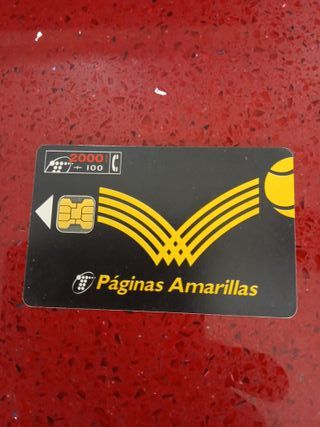 🇪🇦 4 Tarjetas Telefónicas Páginas Amarillas