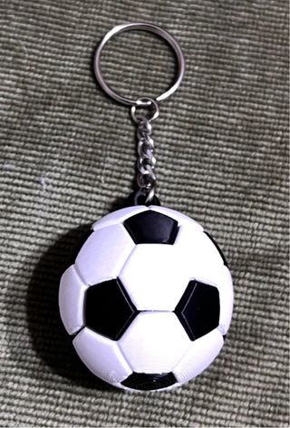 Llavero Balón Fútbol Impreso 3D
