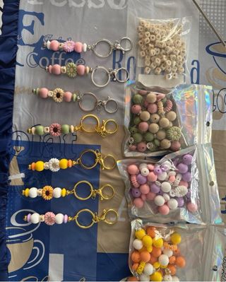 Portachiavi con perline