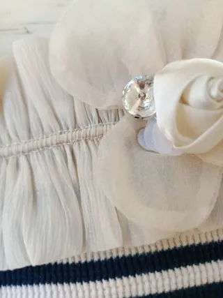 Camiseta Rayas Mujer con Volante