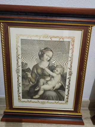 Tríptico Virgen y Ángeles