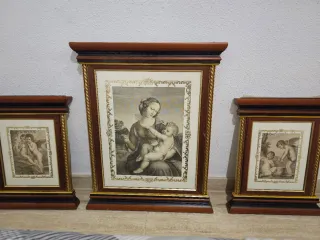 Tríptico Virgen y Ángeles