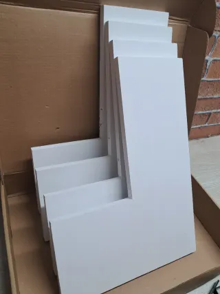 4 Estantes Esquina Flotantes Pared