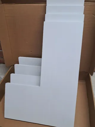 4 Estantes Esquina Flotantes Pared