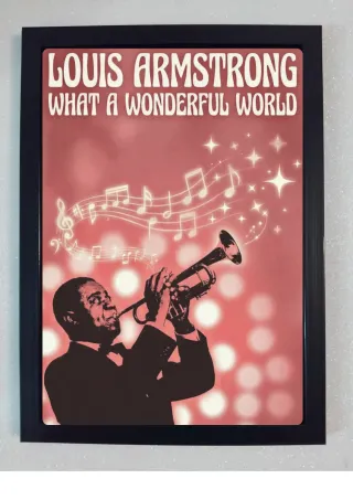 Quadro Louis Armstrong What a Wonderful World