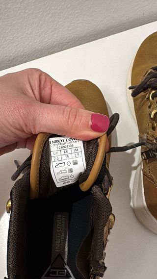 Scarpe Enrico Coveri marrone e oro