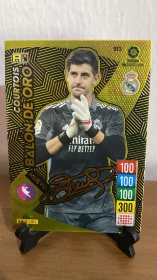 * Carta Courtois Balón de Oro 2021 Panini