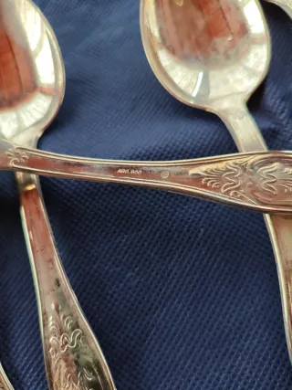 Set 6 Cucchiai Arg 800 Vintage