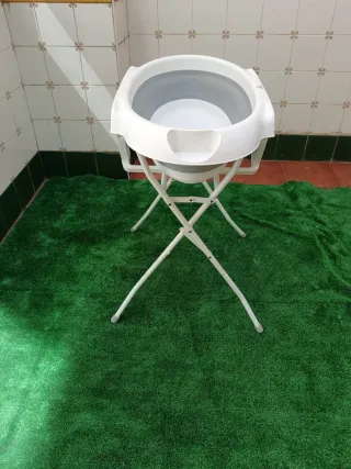 Bañera portátil con patas Cojín Baño Bebé Estrell