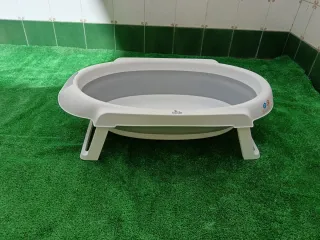 Bañera portátil con patas Cojín Baño Bebé Estrell