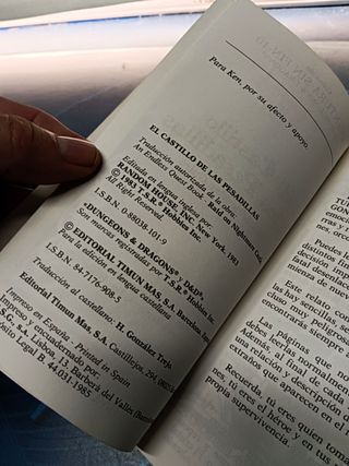 Dungeons & Dragons/Aventura Sin Fin n°10: El Castillo de las Pesadillas