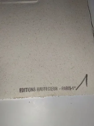 Obra gráfica firmada a lápiz