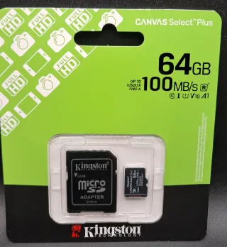 Micro SD Kingston 64GB Canvas Select Plus