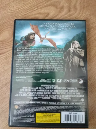 DVD Harry Potter y el cáliz de fuego