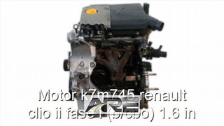 motor K7M745 Renault Clio II 1.6 gasolina