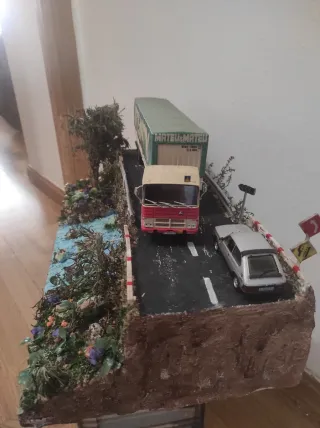 Diorama Puente y Río Artesanal