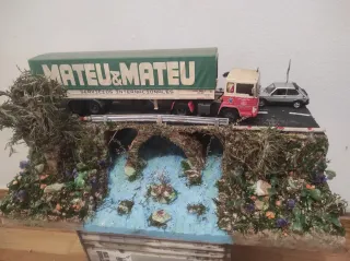 Diorama Puente y Río Artesanal