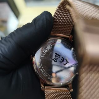 Reloj G. Rossi Dorado Malla Milanesa Elegante Muje