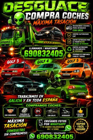 Recojo coches para desguace