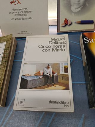 7 novelas, autores clasicos, Neruda, Delibes, Saramago y mas