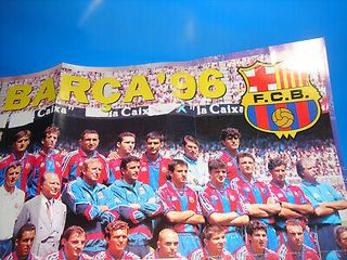 POSTER F.C.BARCELONA año 1996-medidas 58 x 79 cm. -buen estado