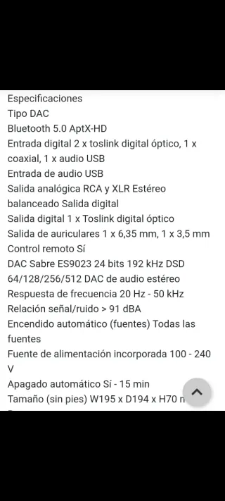 Equipo Hifi Tangent DAC II y 2x PowerAmpster II