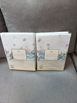 2 Juegos Sábanas Verano 90cm Microfibra