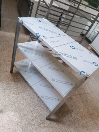MESA ACERO INOXIDABLE  ESTANTE AUXILIAR 658746091