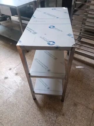 MESA ACERO INOXIDABLE  ESTANTE AUXILIAR 658746091
