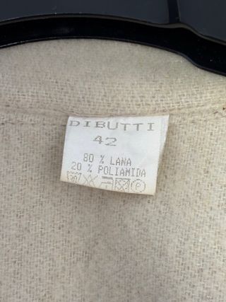 Abrigo dibutti lana beige / 42