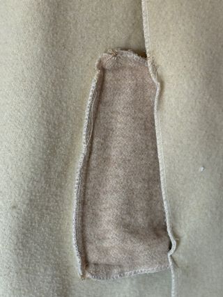 Abrigo dibutti lana beige / 42