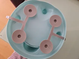 Asiento bañera bebé azul